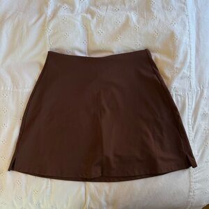 Girlfriend Collective Chocolate Brown Skirt
